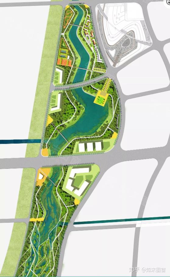 景观彩平图滨水景观