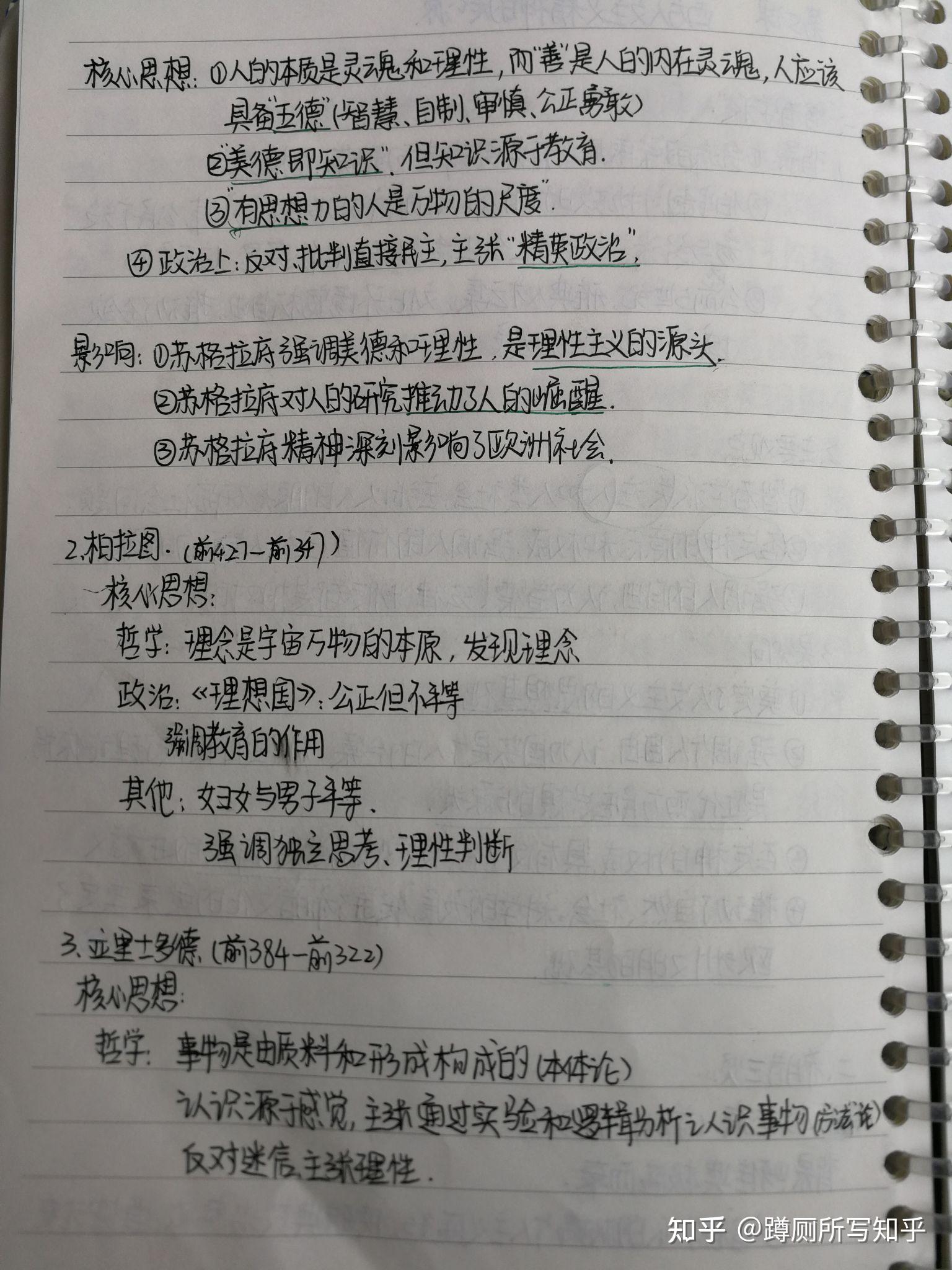 高中历史必修三手写笔记