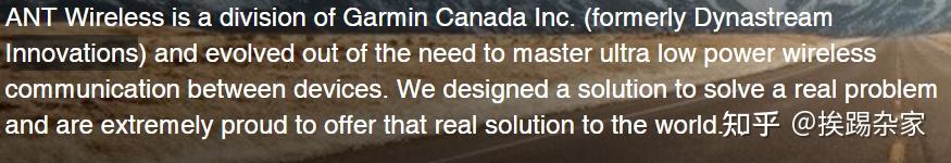 ANT+技术简介 - 知乎