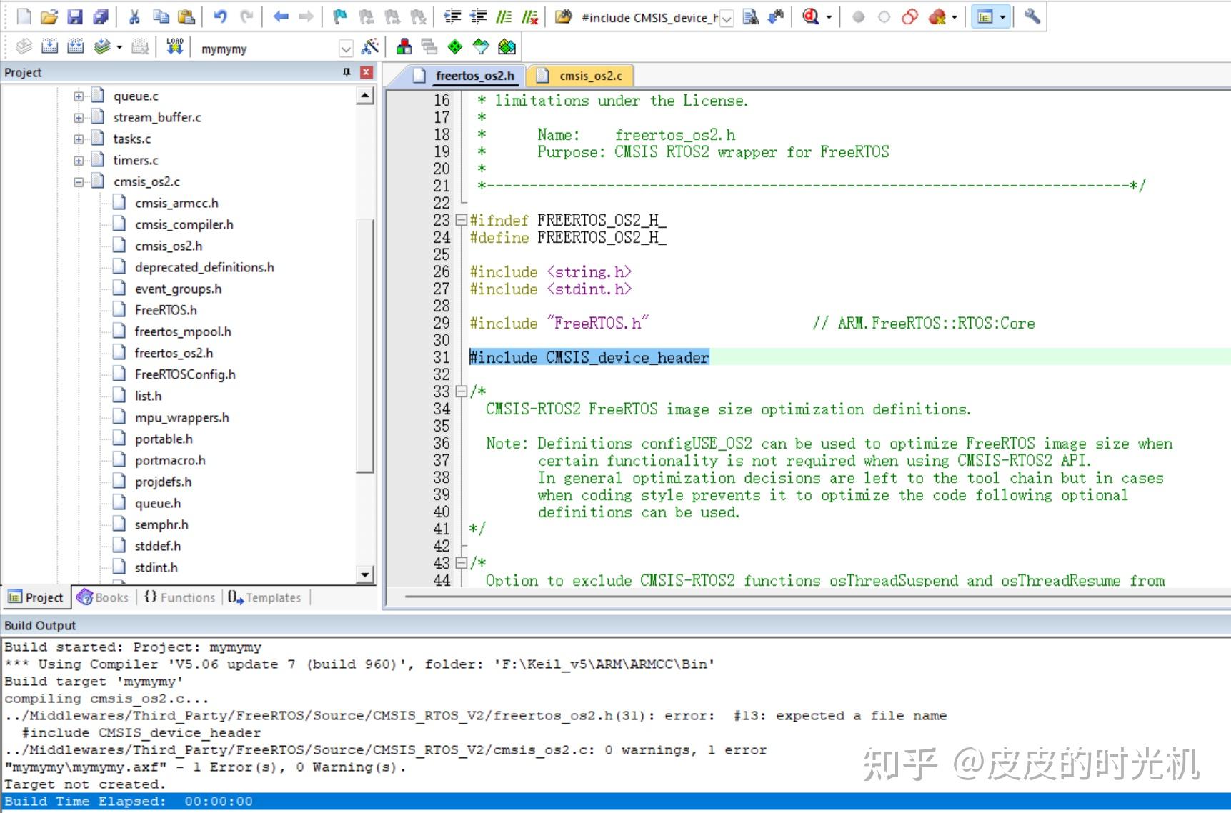 error: #13: expected a file name #include CMSIS_device_header - 知乎