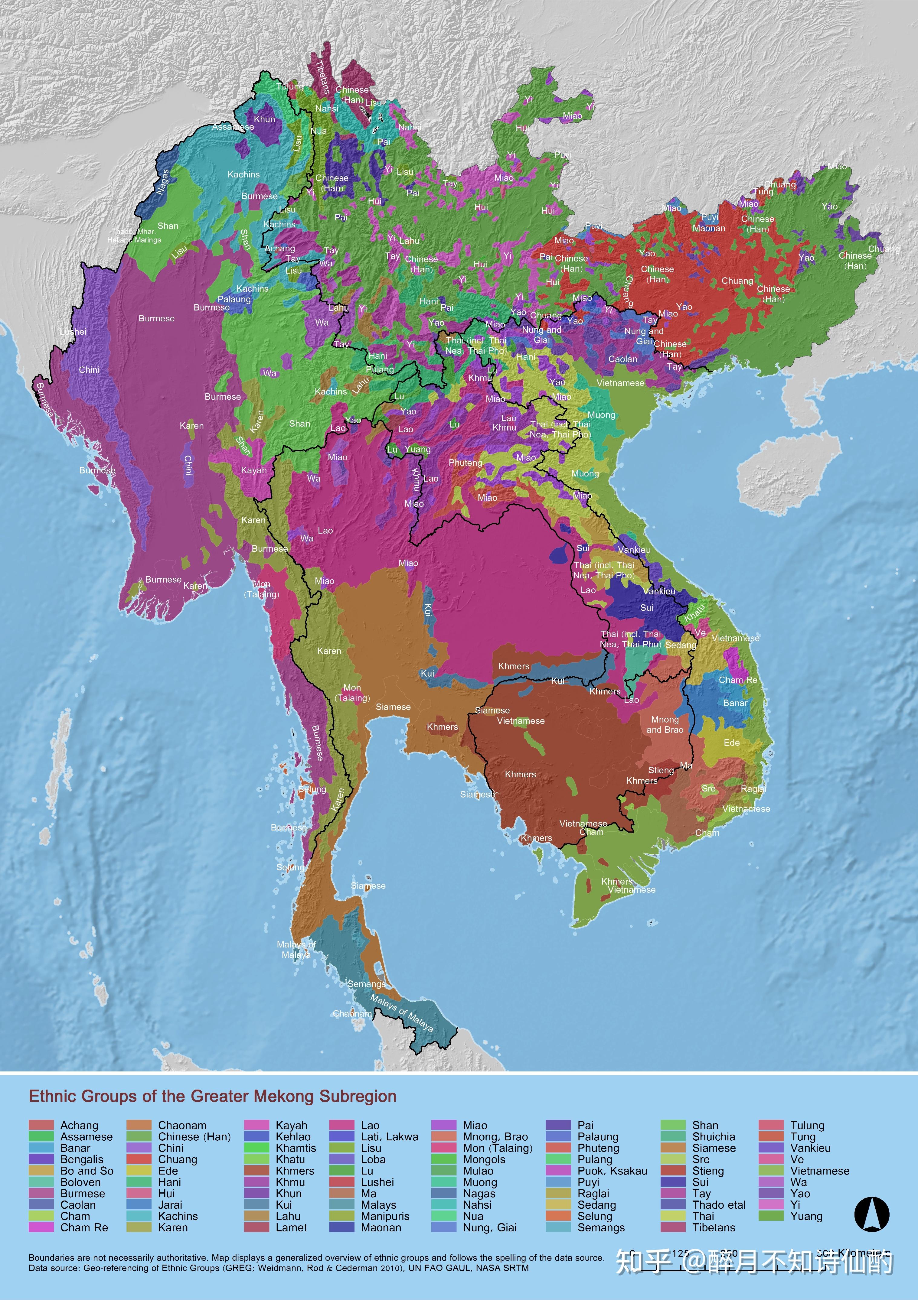 老挝苗族分布图图片