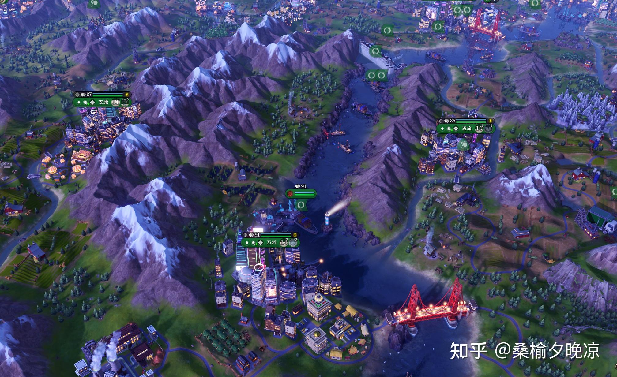 用文明6的超大地图按照真实的中国历史建造城市