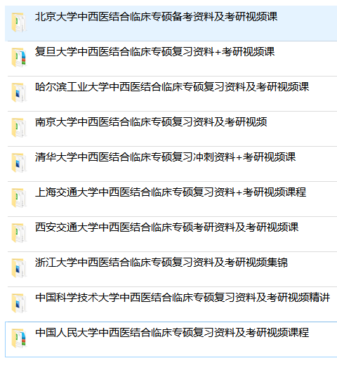 中西醫結合臨床考研院校排名及考研難度分析