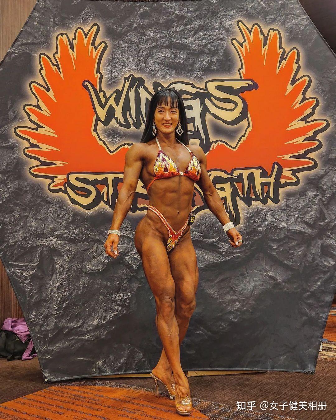 今日肌肉女主:jo eun jin; 完全兽化的高水平韩国女子健美形体运动员!