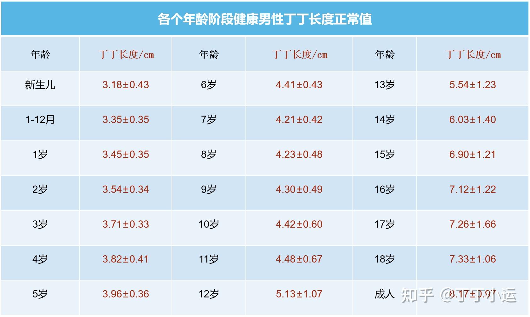 男性丁丁标准图片