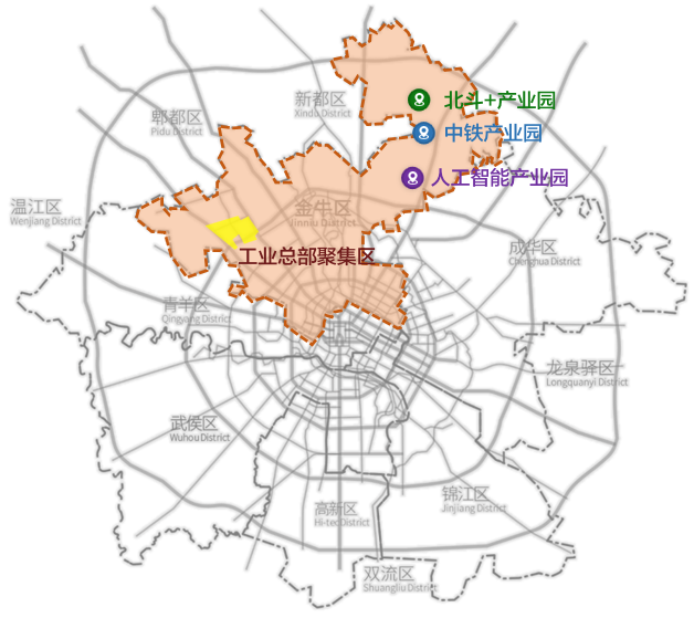 是金牛区承载现代都市工业发展的主要载体.