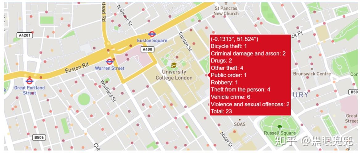 使用Python制作伦敦犯罪率街道级地图