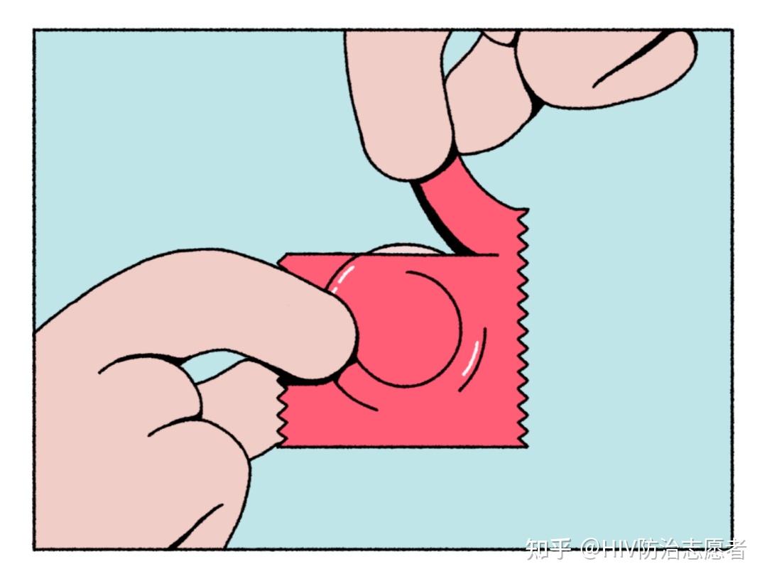 避孕套怎么用 卡通图图片