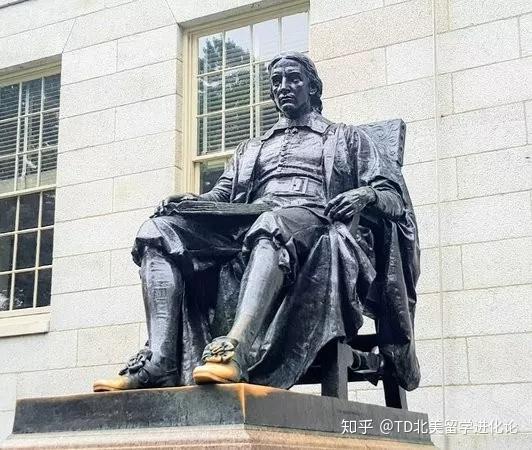 在哈佛大学中的john harvard雕像实际上是其他人的雕像