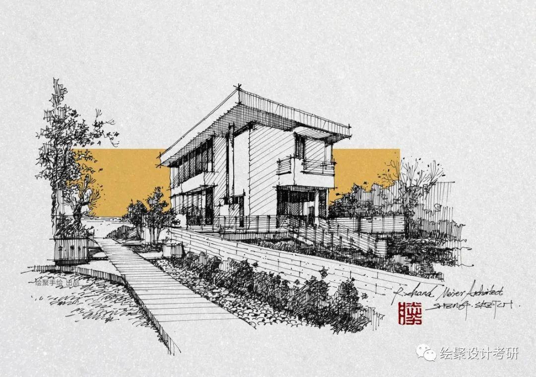 致敬经典|建筑手绘草图—理查德·迈耶 - 知乎