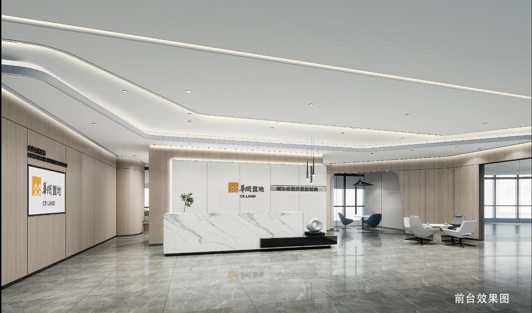 设计赏析｜1750㎡华润置地，经典商务风办公空间 - 知乎