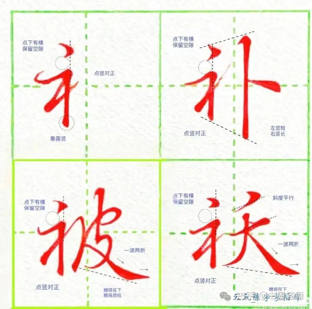 太美了!1000个行楷结构规律书写技巧,灵动秀美,赶紧收藏 - 知乎