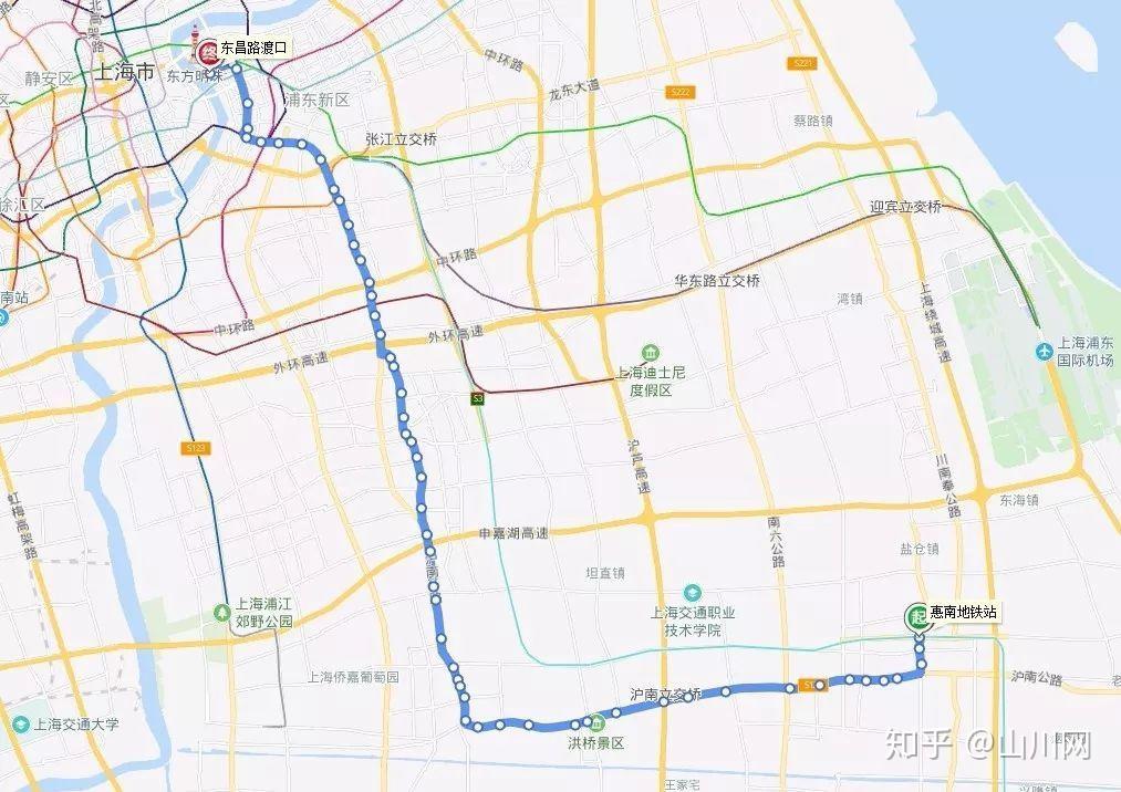 沪南线线路图图片