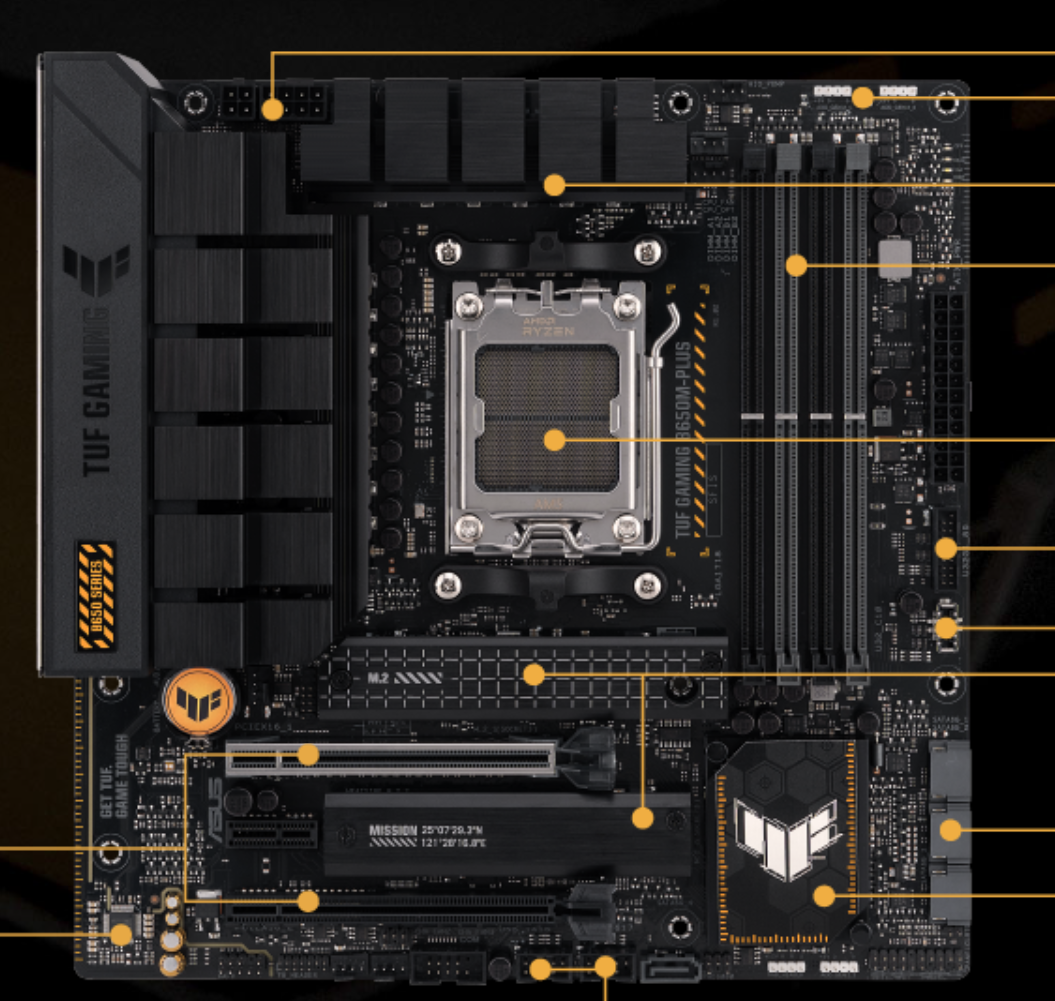 主板是电脑的骨架,核心作用是承接上下硬件,萌新科普可看该文:它不