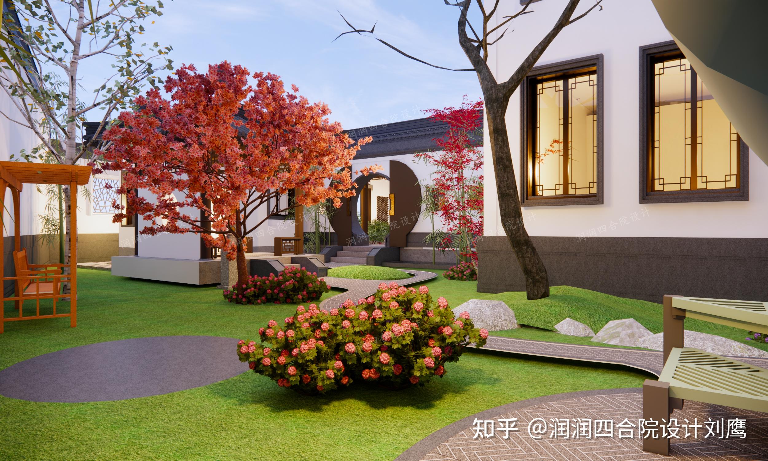 润润四合院设计刘鹰：传承苏式四合院大宅，连廊移步异景，9处小院各具风韵 - 知乎