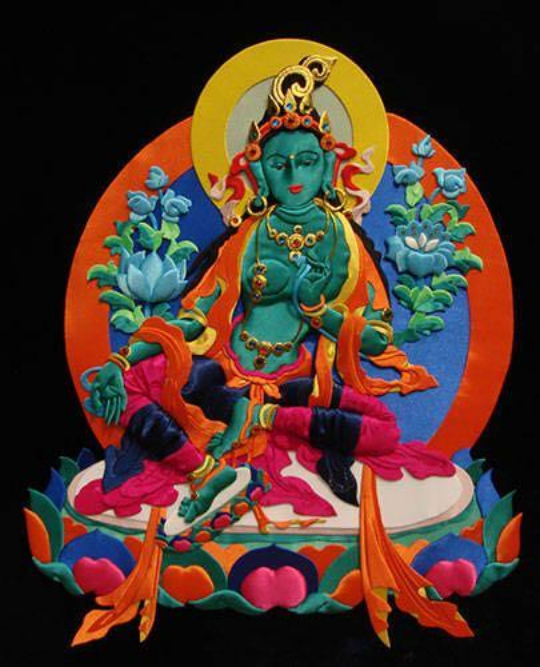 探秘藏域no45立体的唐卡堆绣艺术