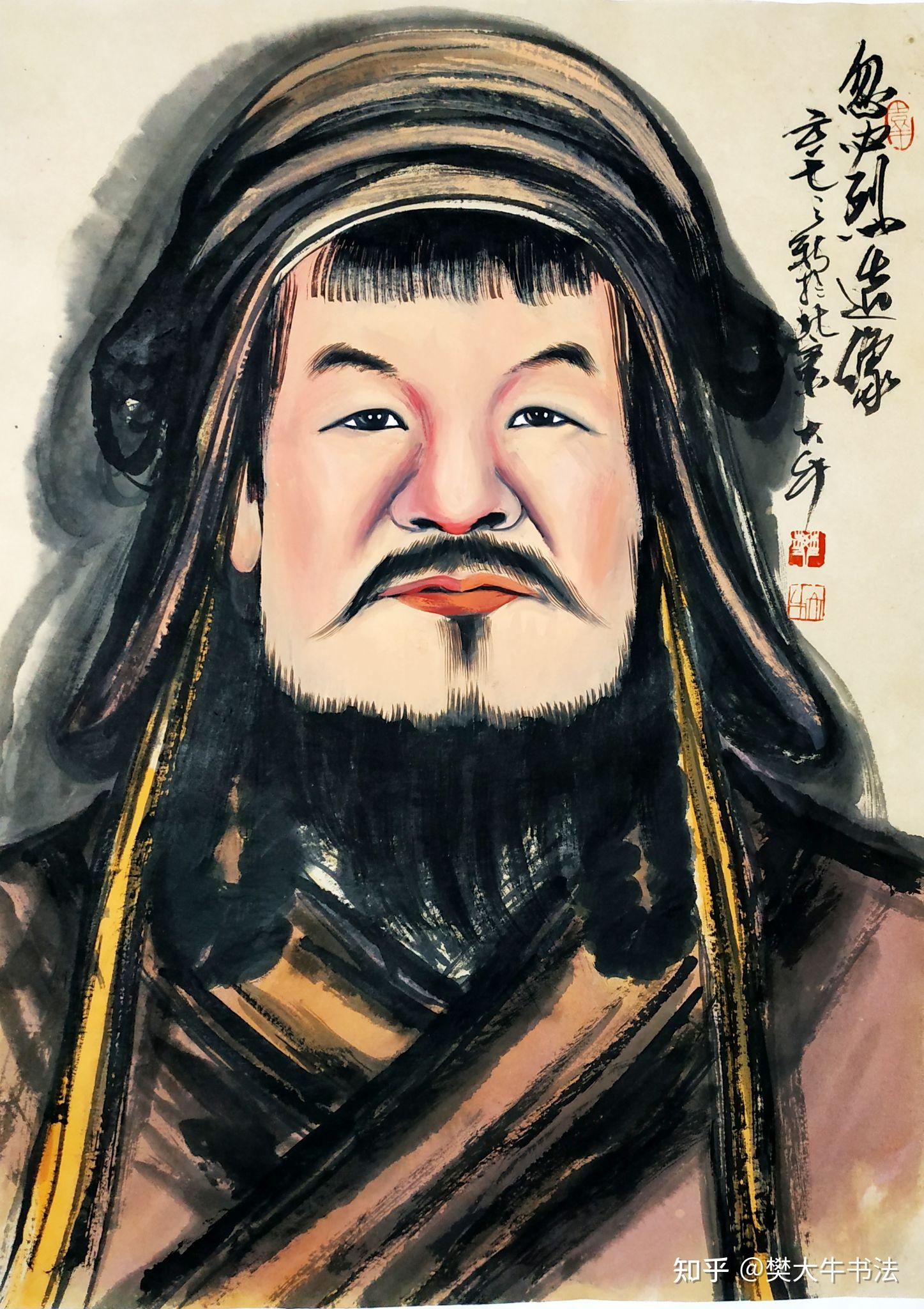 忽必烈画像是谁画的图片