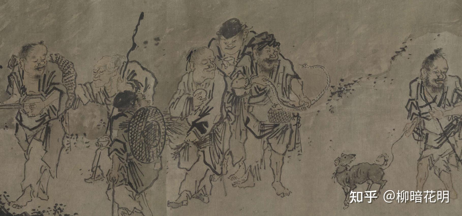 明代吴伟山水人物画合集 国画《流民图》赏析 - 知乎