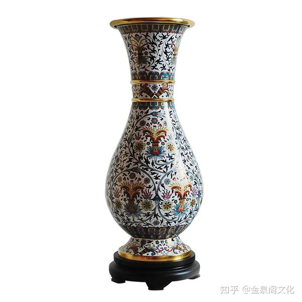 造班紫銅鼓形花瓶(岡崎雪聲)骨董品作者岡崎雪聲