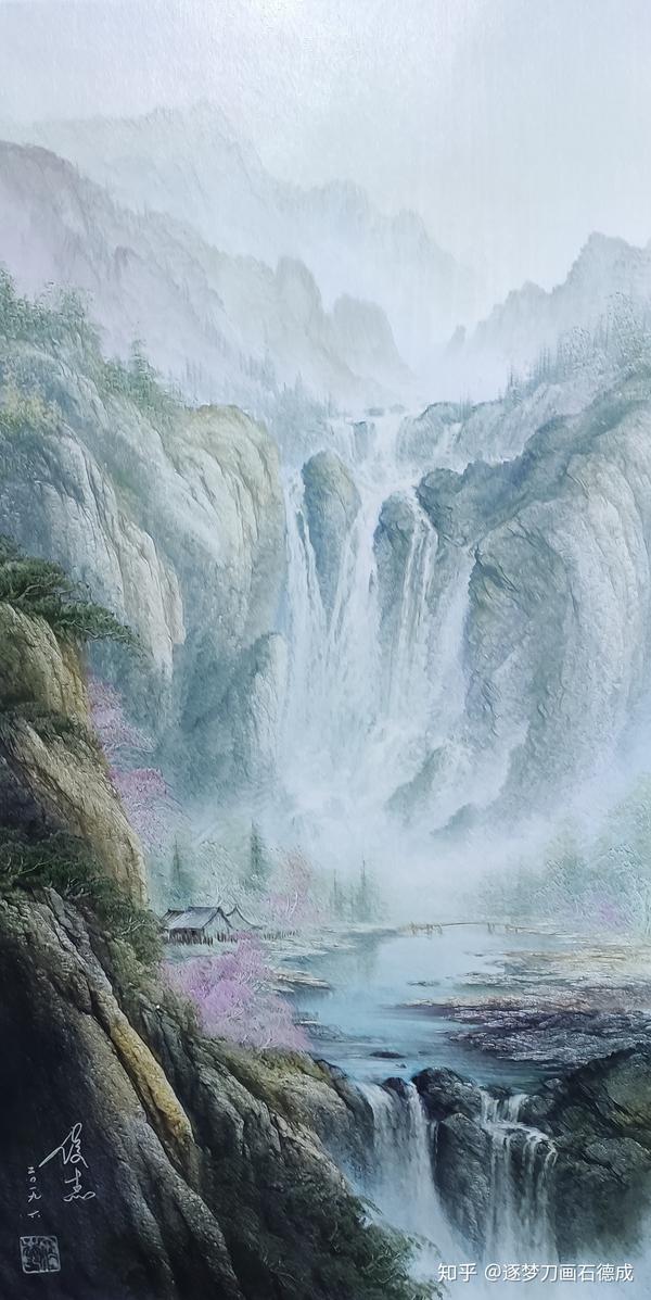 山水画刀画中的水刚柔并济绘画的第二个灵魂