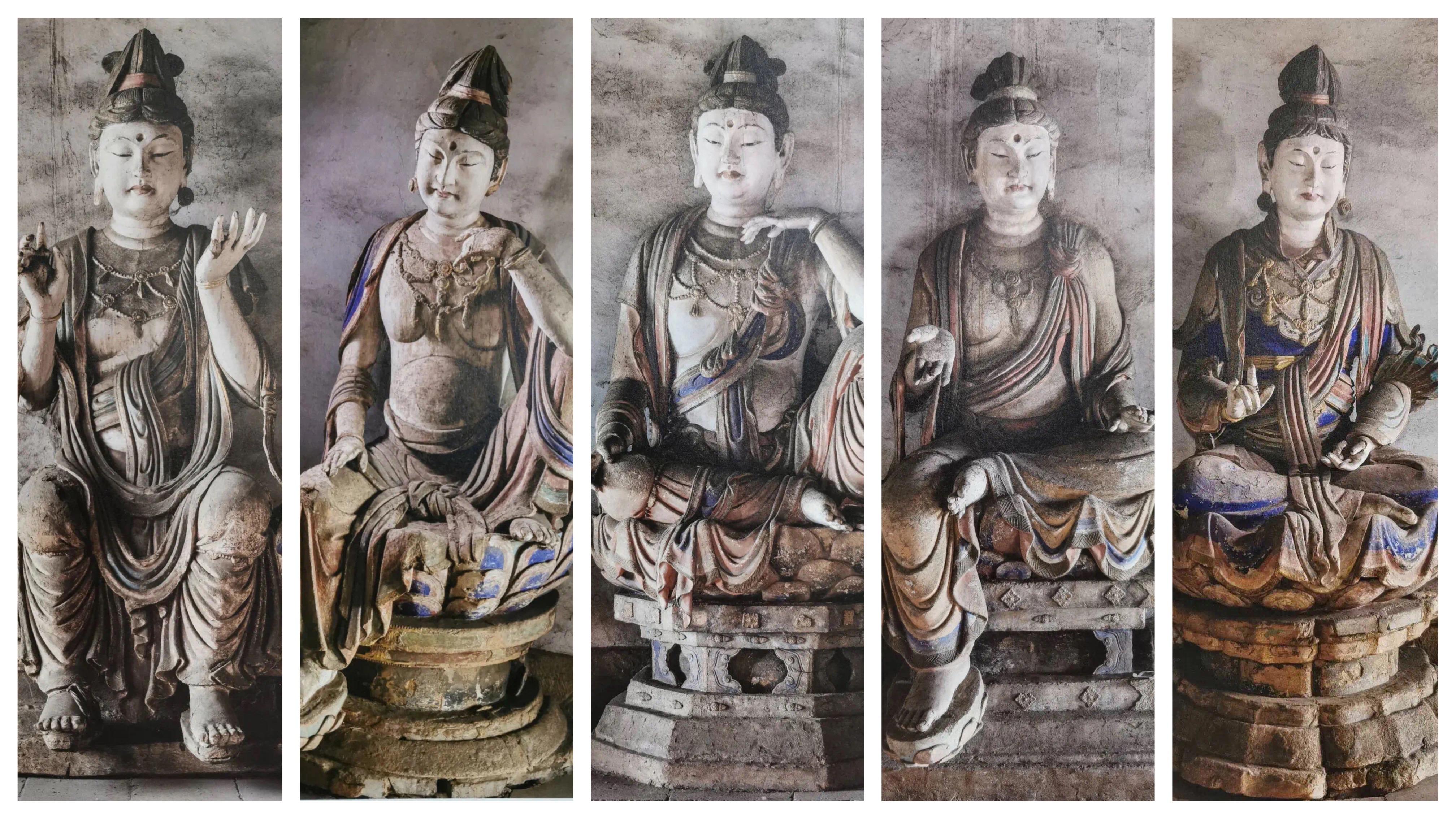 法兴寺的宋代十二菩萨(部分)法兴寺的宋代十二大菩萨,体型健美丰润,尊