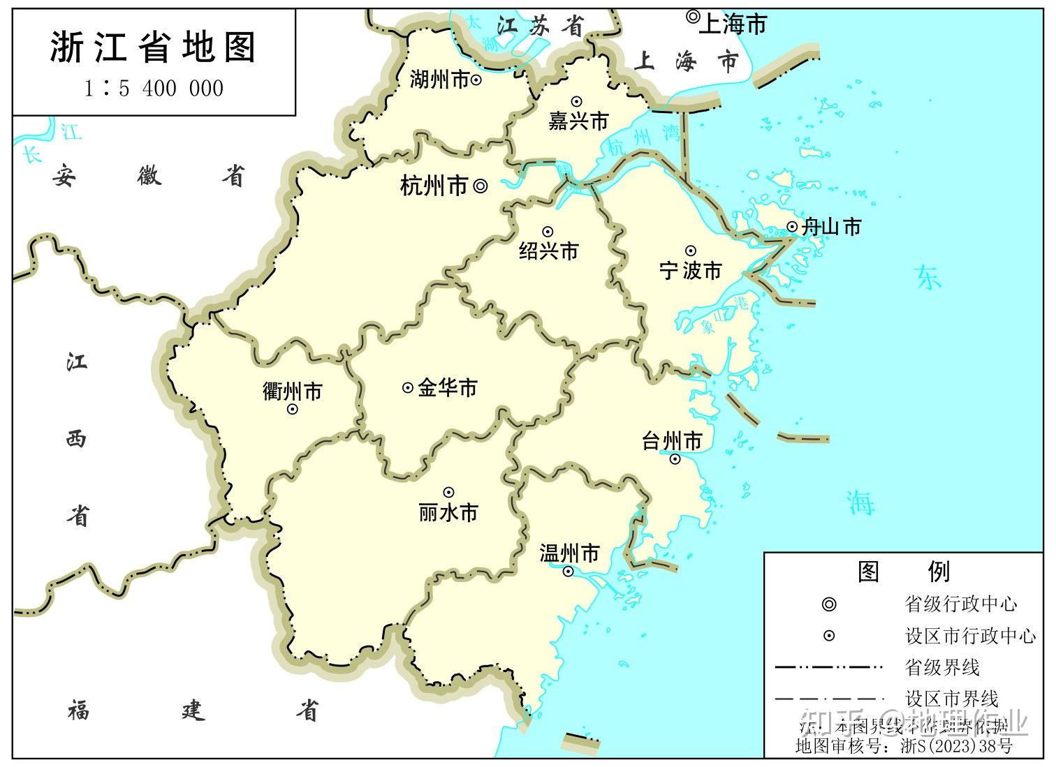 浙江省最新地图图片