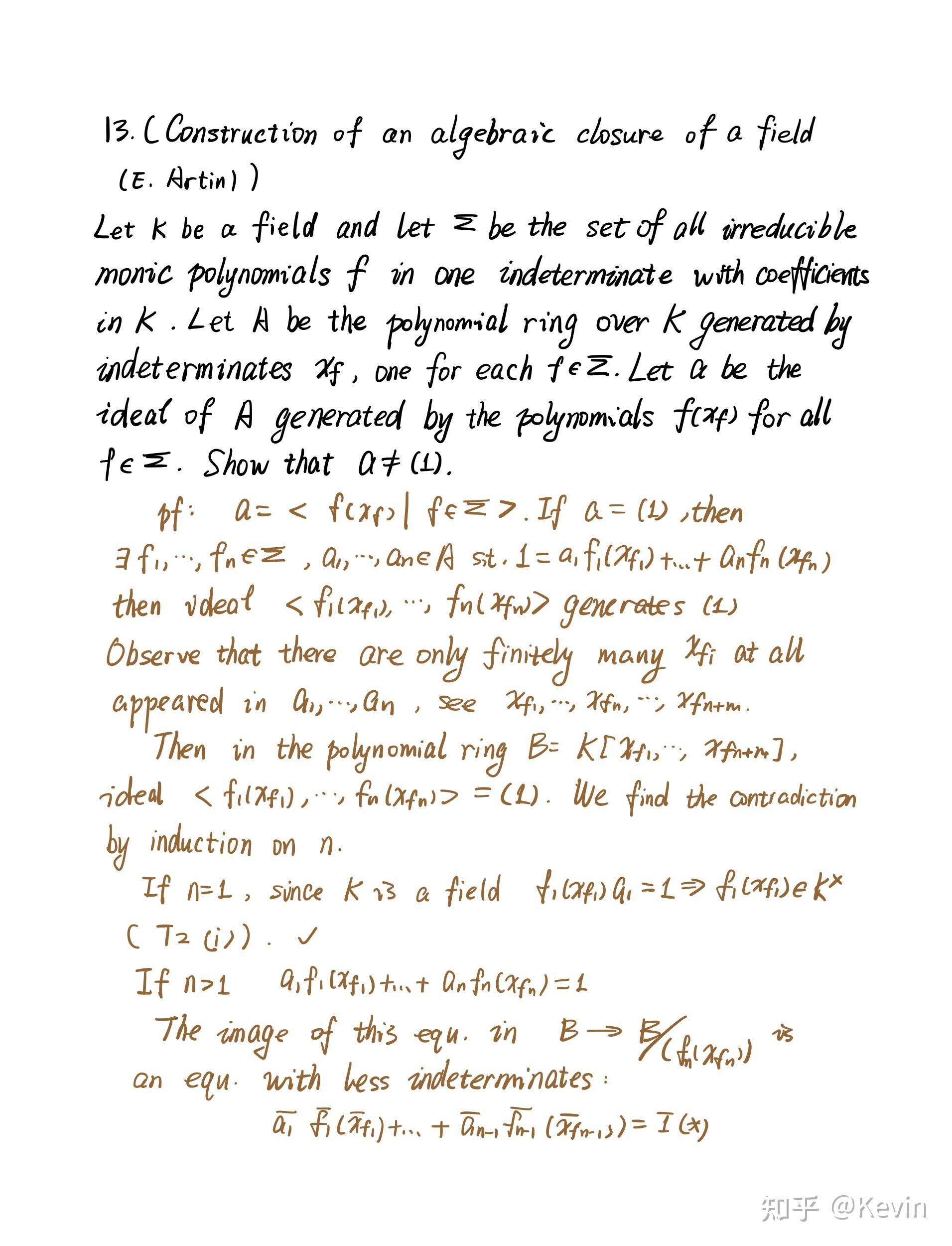 Atiyah&MacDonald Commutative Algebra Chap1习题13-20 - 知乎