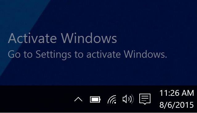 any way to remove activate windows watermark