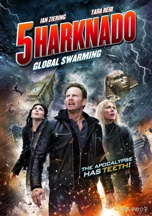 **《鲨卷风5》片名sharknado 5: global swarming  (2017),别名鲨卷风