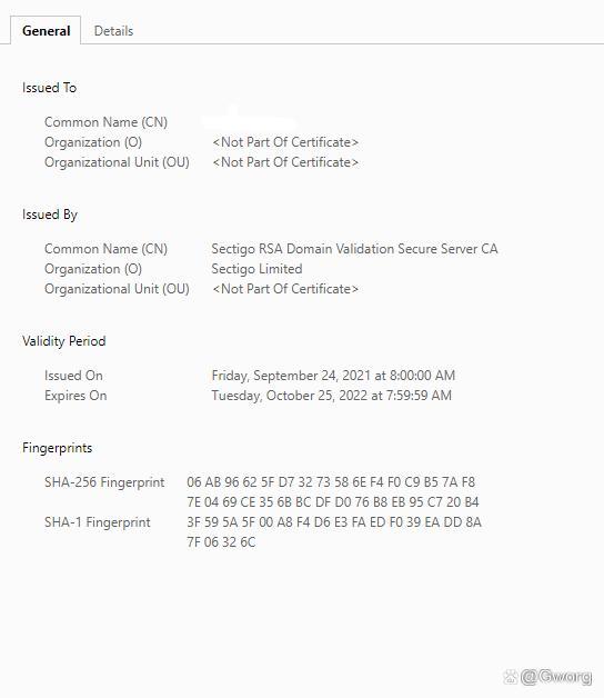Sectigo rsa domain validation secure server ca 