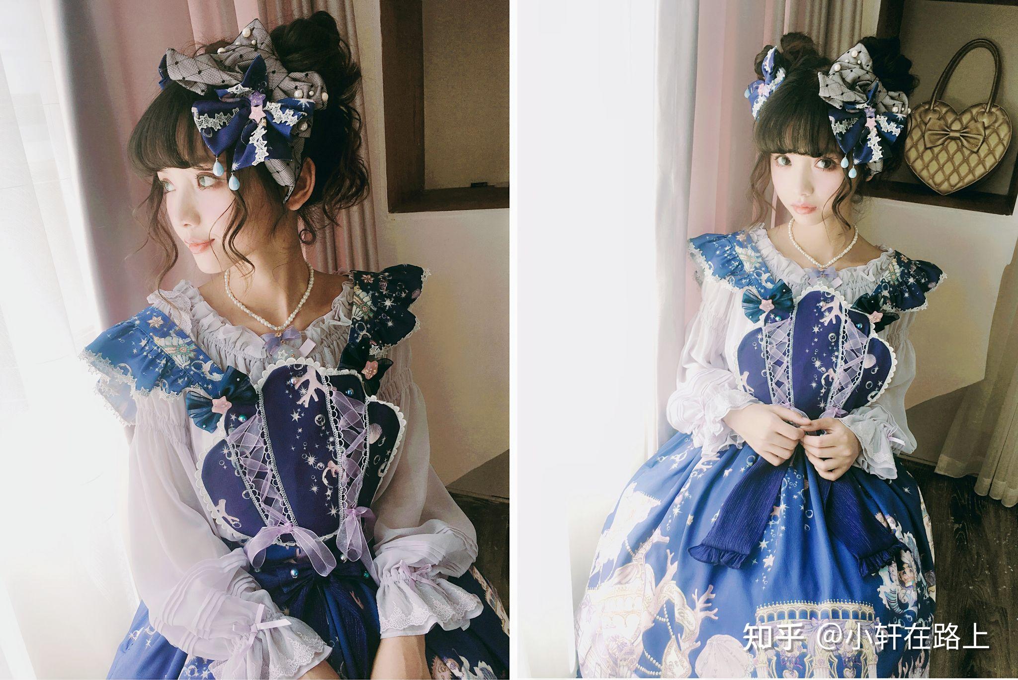 洛丽塔(日式蓝色和服) - 知乎