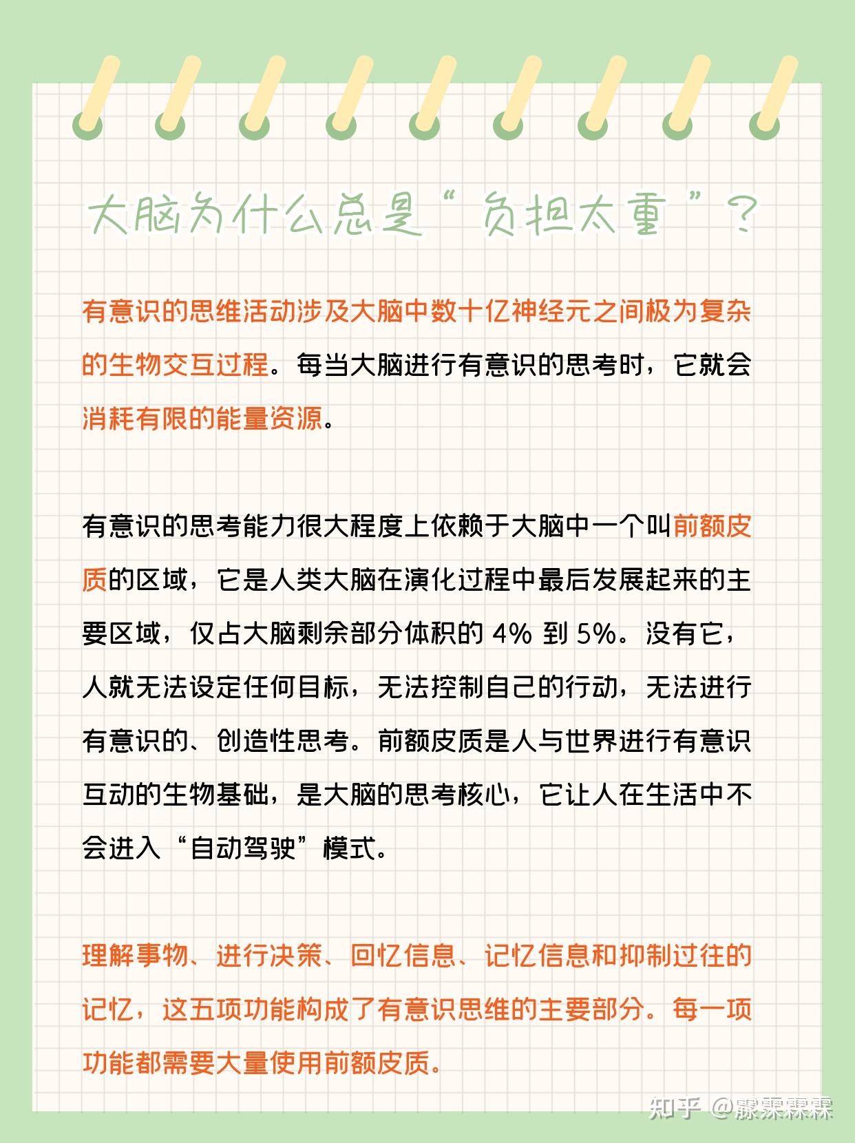 如何给大脑减负 - 知乎