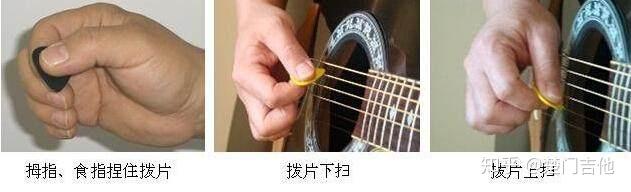 楚门吉他科普丨浅谈从手型到练习 的“拨片”用法 - 知乎