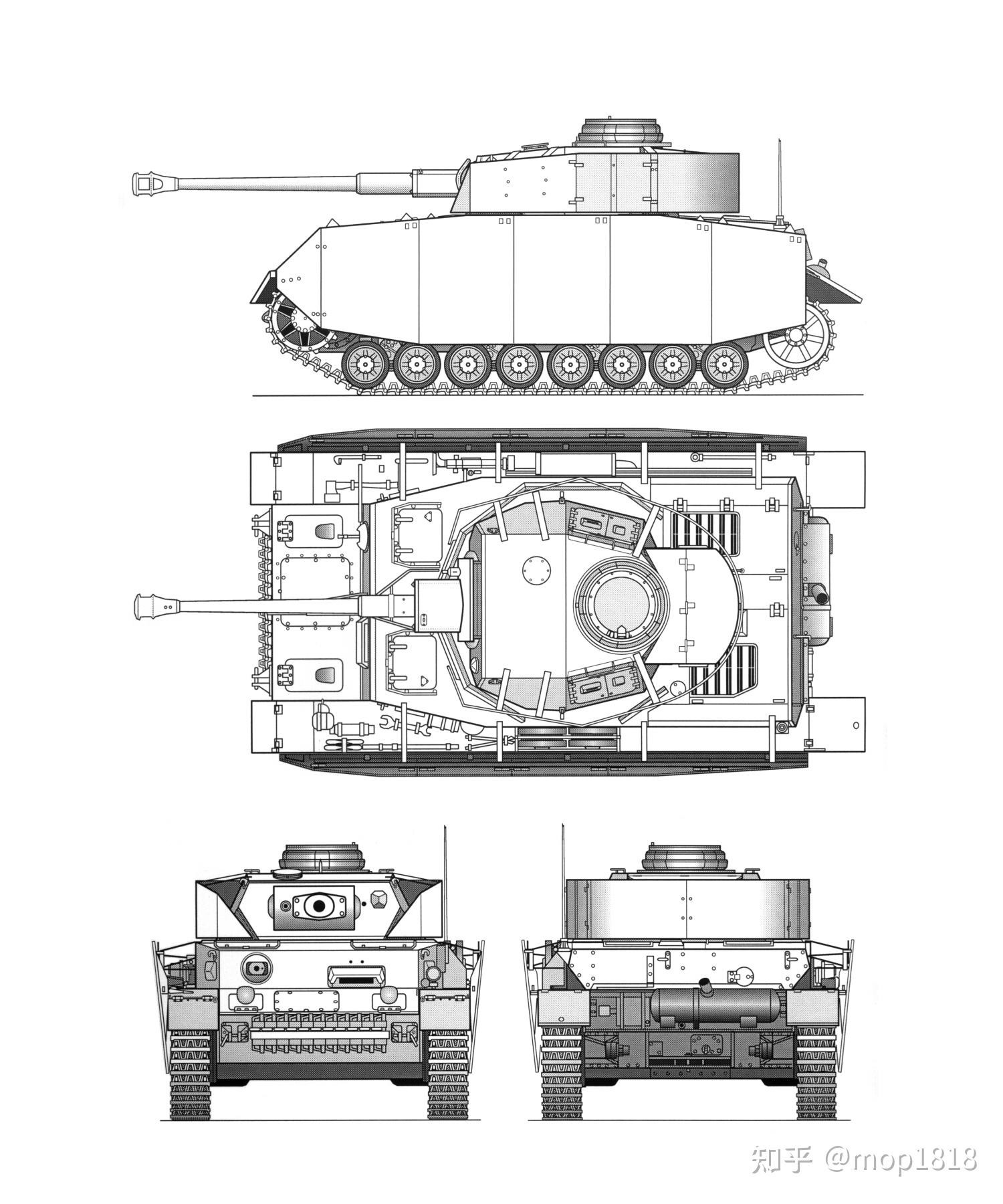 【外网：中英对照】二战德国4号坦克H型：Panzerkampfwagen IV Ausf.H - 知乎