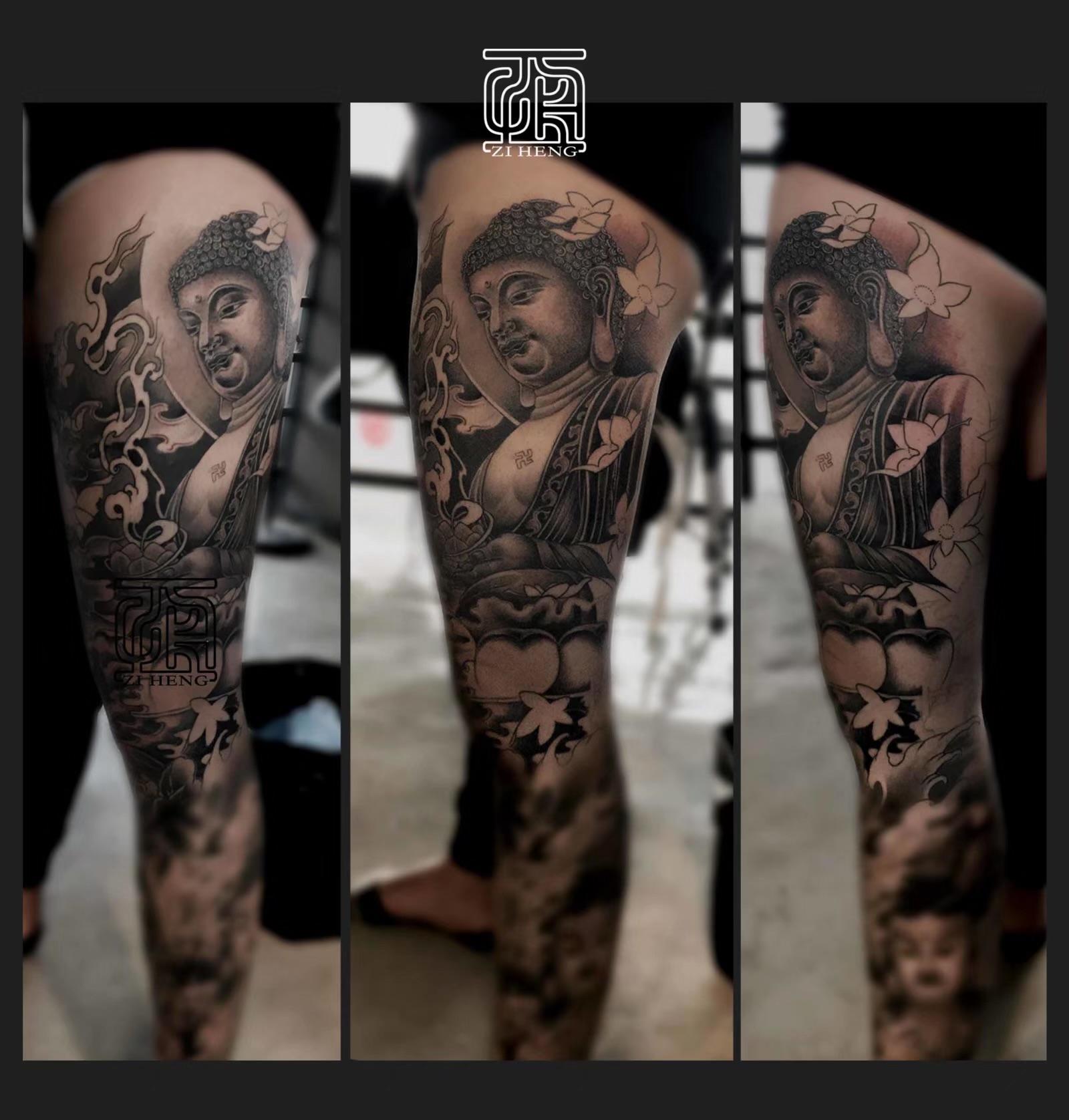 子恒刺青传统花腿佛修改添加