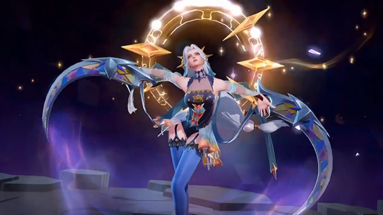 传说对决四周年限定皮肤月落星沉叶娜预览