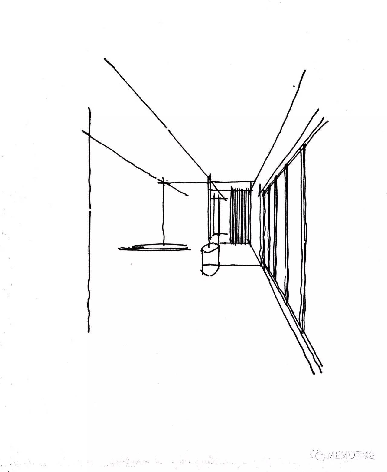 手绘教程|学习手绘室内小景
