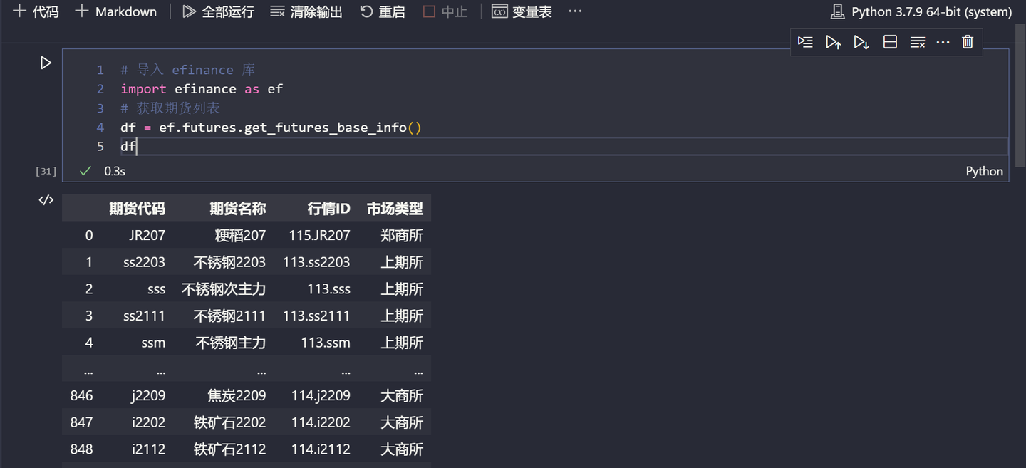免费、快速获取基金、股票、期货数据：基于我独立开发的Python 库efinance - 知乎