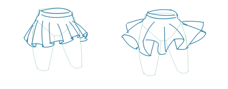 动漫少女短裙裙摆的画法学习干货又来啦绘画小课堂
