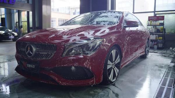 奔驰cla0高亮火山灰改色 一秒变优雅 知乎