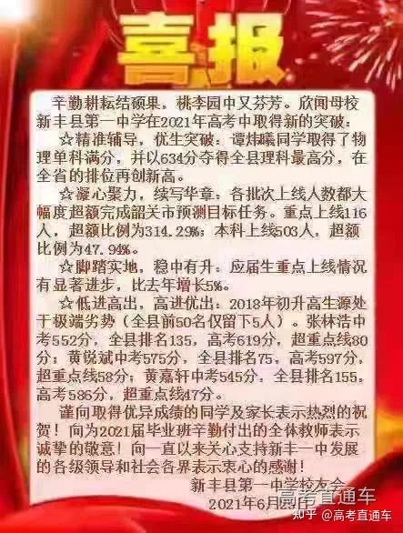 2021各中学高考喜报汇总这所学校超牛