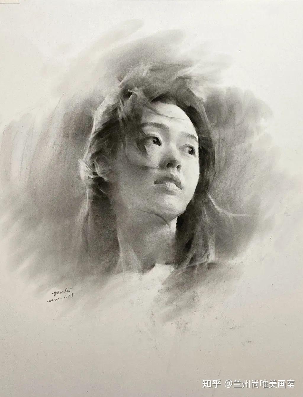素描的虚与实，在他笔下得到很好的表现#兰州画室 - 知乎