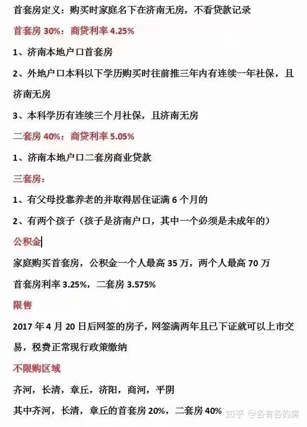 濟南房產新政策二套房40%首付啦! - 知乎