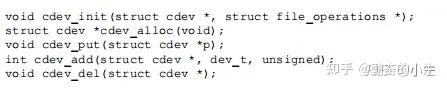 字符设备驱动结构cdev介绍 - 知乎
