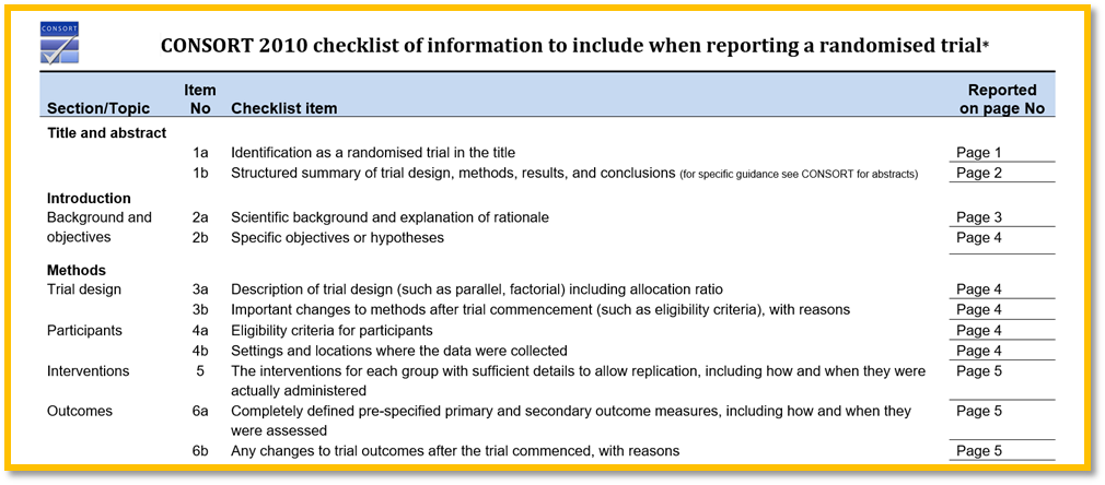 如何填写consortchecklist