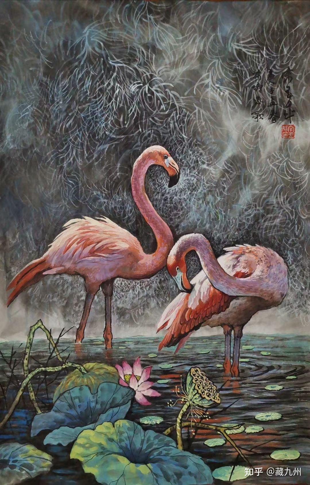 鲁迅美院教授宋玉成重彩花鸟画探索者