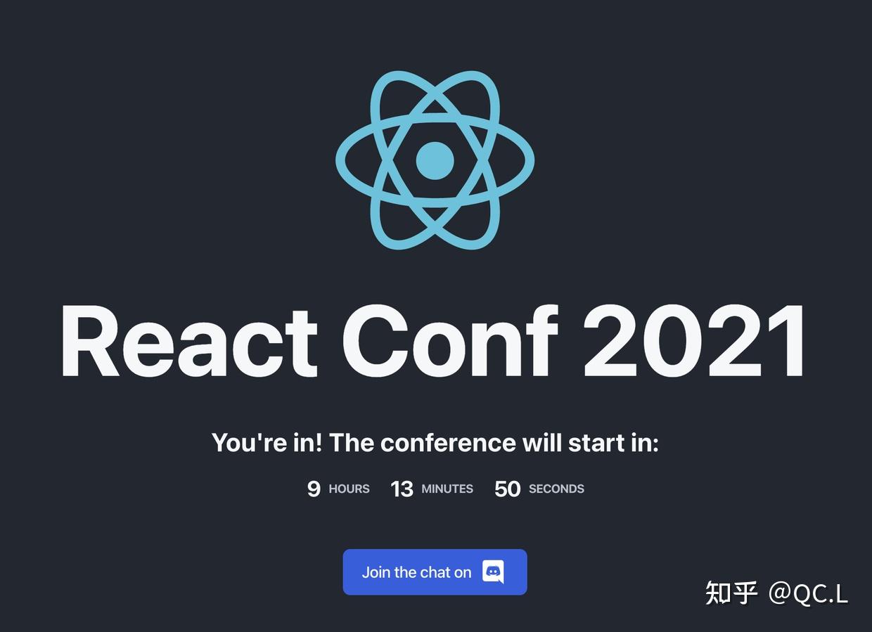号外号外，React Conf 2021 将于 9 号下午 2 点半限时重播 - 知乎
