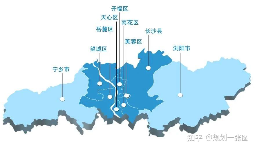 长沙市国土空间总体规划公示版,下同)今天,长沙市自然资源和规划局