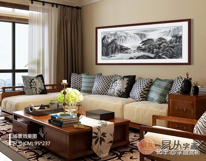 新房客厅挂什么画好?挂幅山水画,意境悠然,档次高 - 知乎