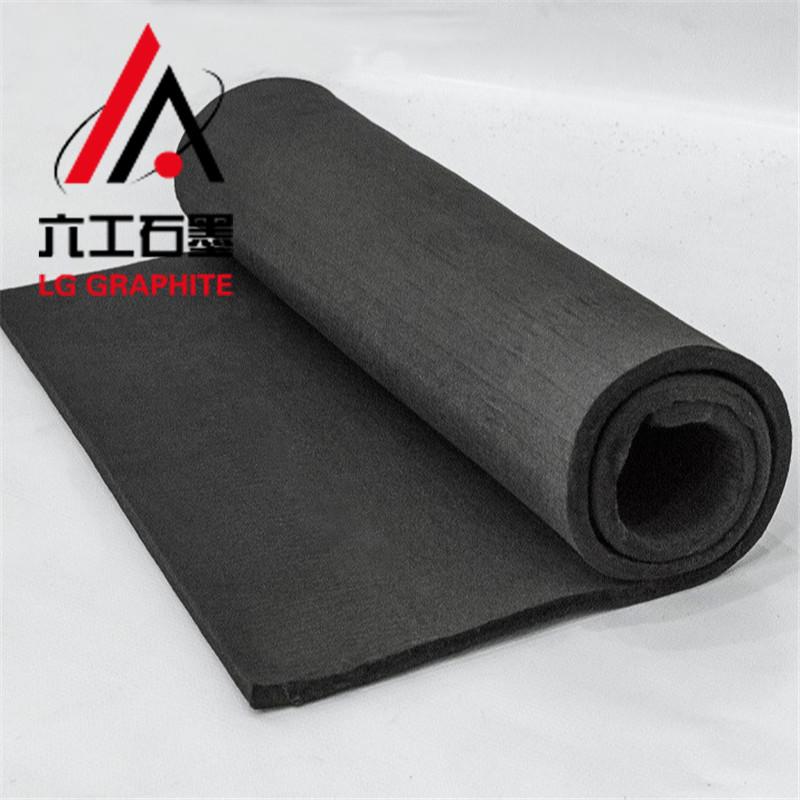 石墨毡可以分为聚丙烯氰基石墨毡黏基胶石墨毡